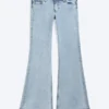 Flare Low Rise Flared Skinny Jeans – Frosty Blue – Light Blue | Cheap Monday Gb