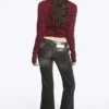 Flare Low Rise Flared Skinny Jeans – Mustard Black – Black | Cheap Monday Gb