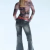 Flare Low Rise Flared Skinny Jeans – Steel Blue – Medium Blue | Cheap Monday Gb