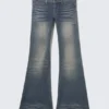 Flare Low Rise Flared Skinny Jeans – Steel Blue – Medium Blue | Cheap Monday Gb