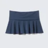 Flared Mid-Rise Mini Skirt – Dark Blue