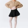 Flared Mini Tutu Skirt – Black