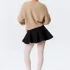 Flared Mini Tutu Skirt – Black