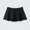 Flared Mini Tutu Skirt – Black