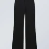 Flared Suiting Trousers – Black