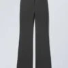 Flared Suiting Trousers – Dark Grey