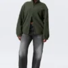 Fleece Zip Jacket – Dark Green