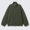 Fleece Zip Jacket – Dark Green