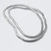 Flexible Steel Necklace – Silver