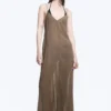 Flowy Maxi Dress – Brown