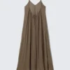Flowy Maxi Dress – Brown