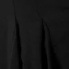Flowy V-Neck Mini Dress – Black