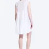 Flowy V-Neck Mini Dress – White