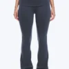 Folded Waist Flared Yoga Tights – Dark Blue