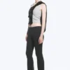 Folded Waist Flared Yoga Tights – Dark Grey