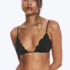 Frill Bikini Top – Black