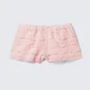Frilled Lace Mini Shorts – Light Pink