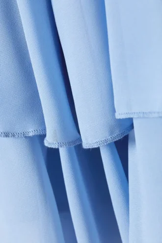 Frilled Mini Skirt – Light Blue