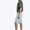 Galaxy Mid Rise Loose Denim Shorts – Dream Blue – Light Blue