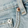Galaxy Mid Rise Loose Denim Shorts – Dream Blue – Light Blue