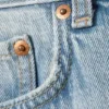 Galaxy Mid Rise Loose Denim Shorts – Lip Blue – Light Blue