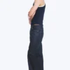 Galaxy Mid Rise Loose Straight Jeans – Blue Rinse – Dark Blue