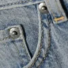 Galaxy Mid Rise Loose Straight Jeans – Brick Blue – Light Blue