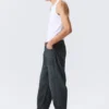 Galaxy Mid Rise Loose Straight Jeans – Deep Sea Blue – Dark Blue
