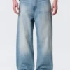 Galaxy Mid Rise Loose Straight Jeans – Kimberley Blue – Light Blue