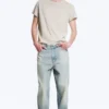 Galaxy Mid Rise Loose Straight Jeans – Port Blue – Light Blue