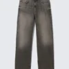 Galaxy Mid Rise Loose Straight Jeans – Redondo Black – Black