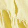 Gathered Cotton Poplin Maxi Skirt – Light Yellow