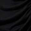 Gathered Mini Long Sleeve Dress – Black