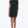 Gathered Tank Top – Black