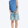 Gathered Tank Top – Blue