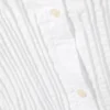 Gathered Waist Cotton Poplin Shirt – White