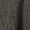 Genevieve Slim Structured Cotton Zip Jacket – Dark Grey