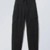 Getty Cargo Trousers – Black