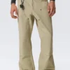 Gia F Flared Workwear Trousers – Washed Beige