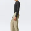 Gia F Flared Workwear Trousers – Washed Beige