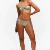 Glitter Halter Bikini Top – Glitter Khaki Green