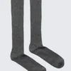 Glitter Mid-High Socks – Dark Grey Glitter
