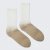 Gradient Sport Sock – White/Beige Gradient