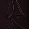Graphic Loose Fit Scuba Sweatpants – Dark Purple – Embroidered