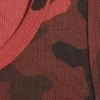 Graphic Rib Tank Top – Red Camouflage