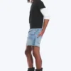 Gravity Short Mid Rise Loose Denim Shorts – Kimberley Blue – Light Blue