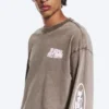 Great Boxy Graphic Long Sleeve T-Shirt – Dark Mole – Logo Mix