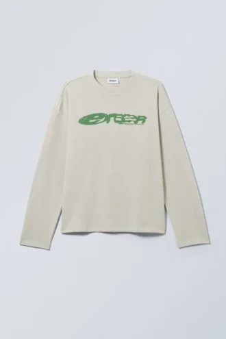 Great Boxy Graphic Long Sleeve T-Shirt – Erazer Dusty Mole