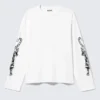 Great Boxy Graphic Long Sleeve T-Shirt – White – Angry Panthers
