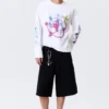 Great Boxy Graphic Long Sleeve T-Shirt – White – Rat Spray
